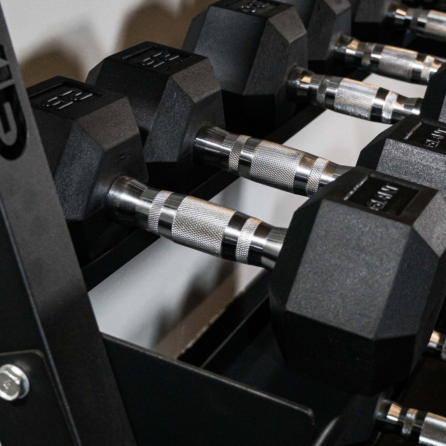 GIANT Rubber Hex Dumbbell Sets - Ergonomic