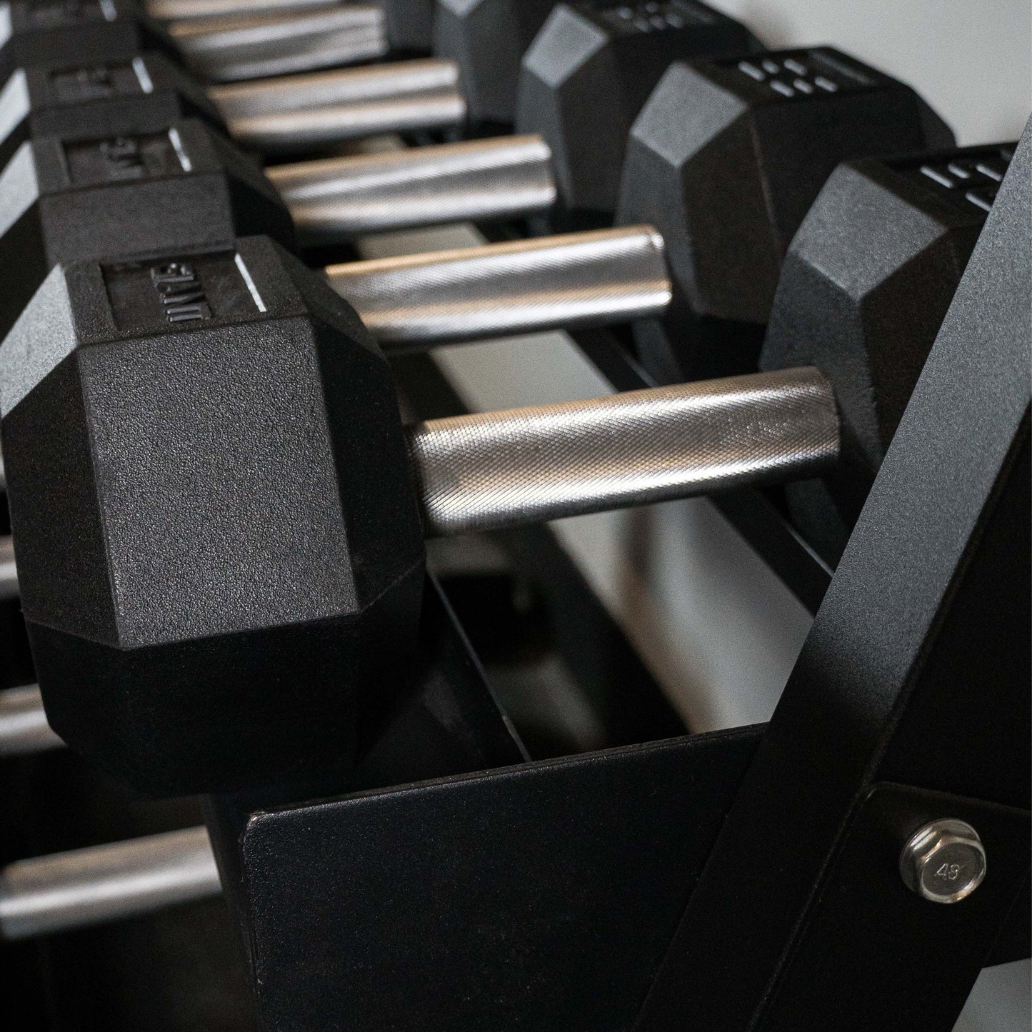 GIANT Rubber Hex Dumbbell Sets - Straight